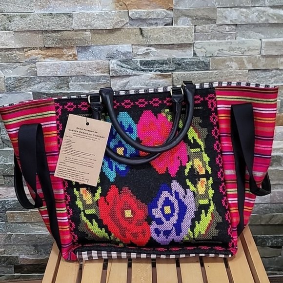 Clever Carriage Company Eclectic Shopper Satchel - Picture 3 of 9